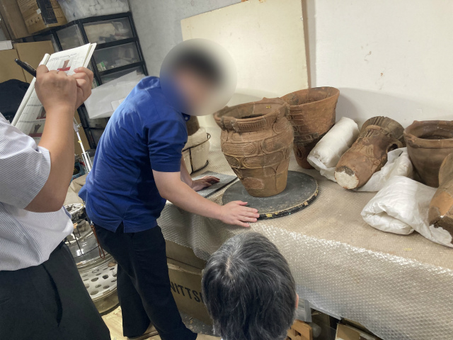 迦具土（旧バージョン）③ 三島市：箱根田遺跡出土人面墨書土器の複製制作 - 株式会社 トリアド
